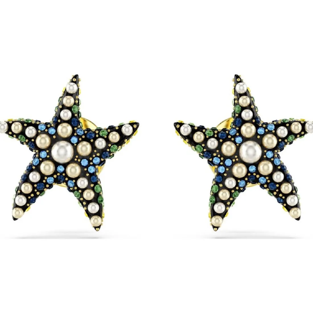 Boucles oreilles Swarovski Idyllia F Starfish - 5684162 multicolore,doré
