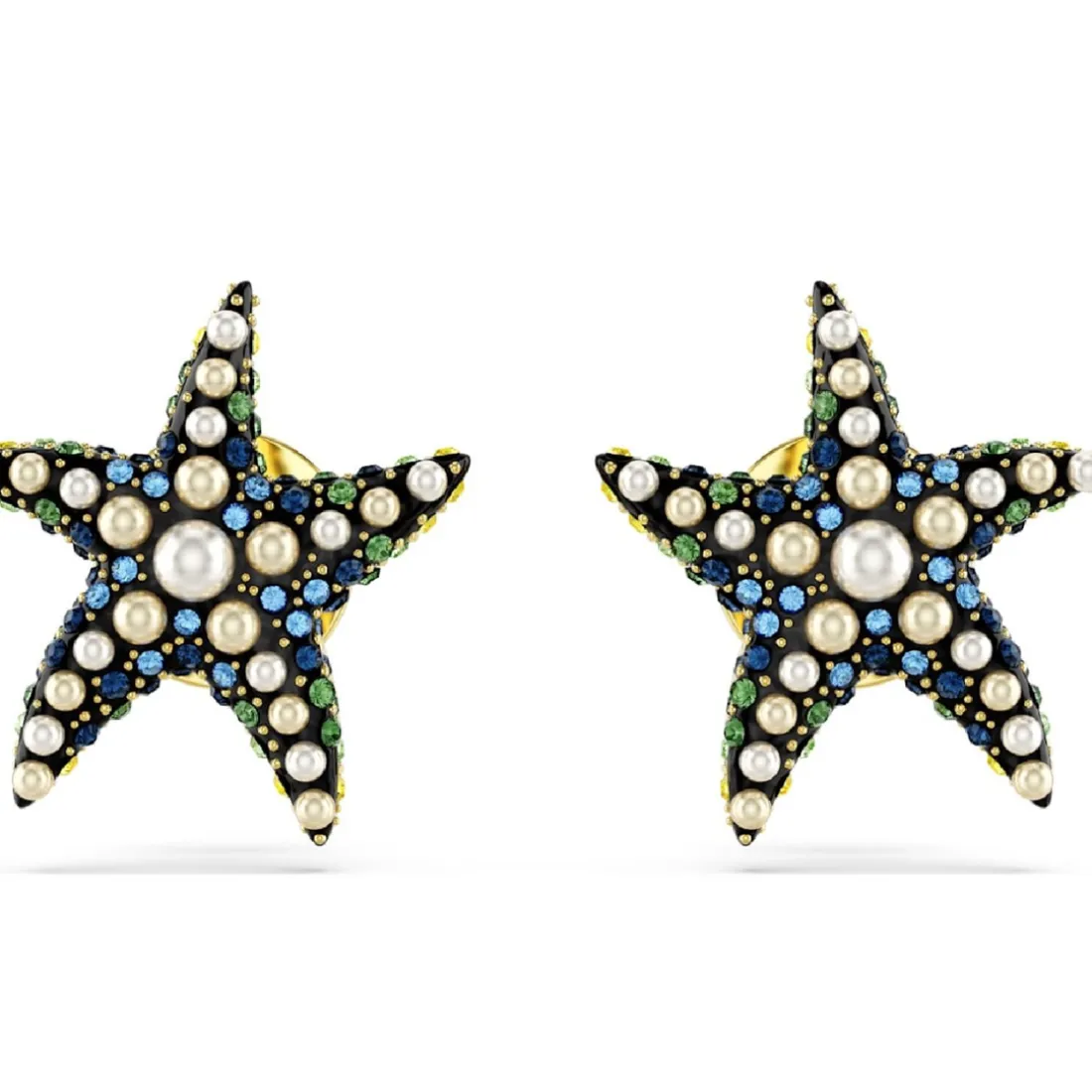 Boucles oreilles Swarovski Idyllia F Starfish - 5684162 multicolore,doré