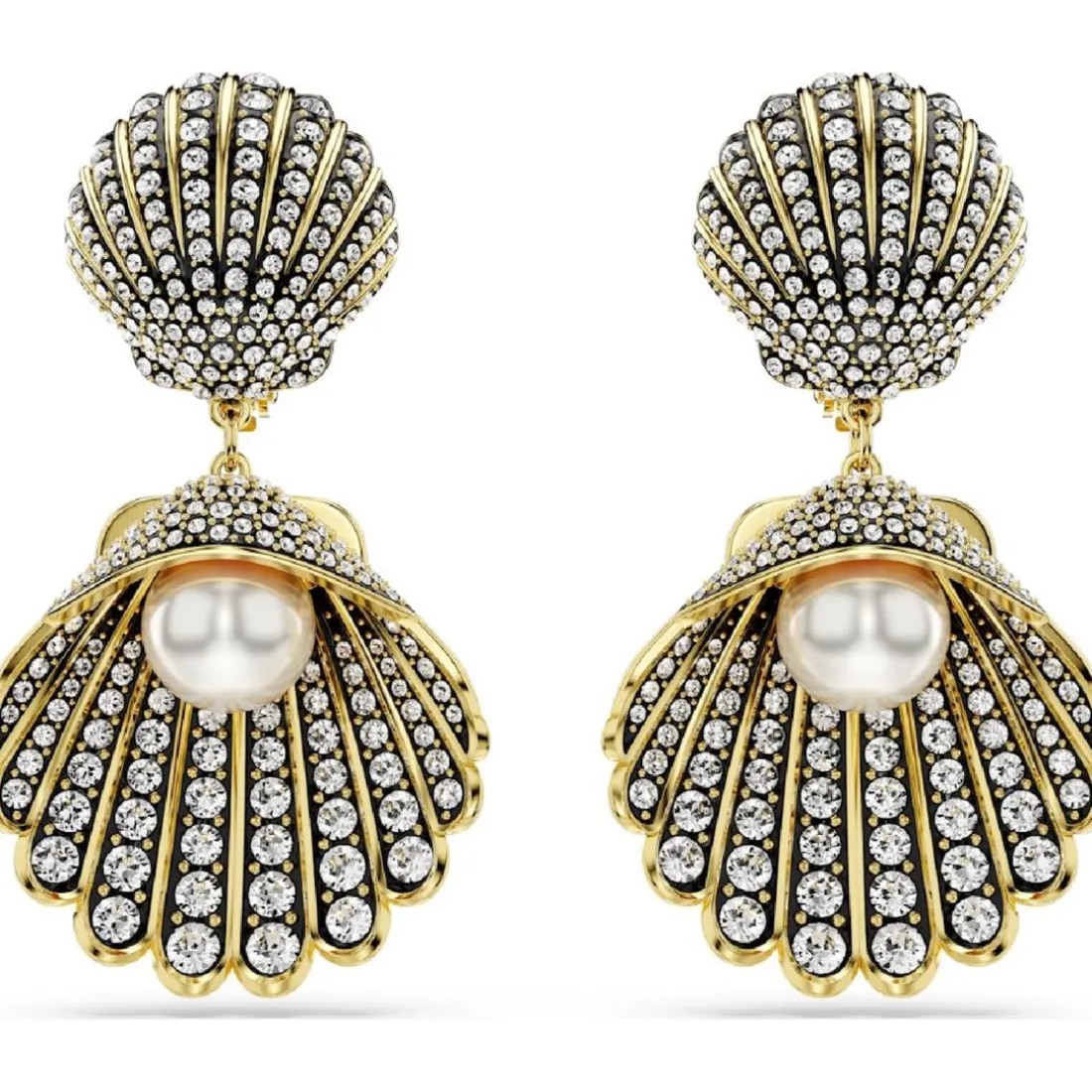Boucles oreilles Swarovski Idyllia F - 5683946 doré