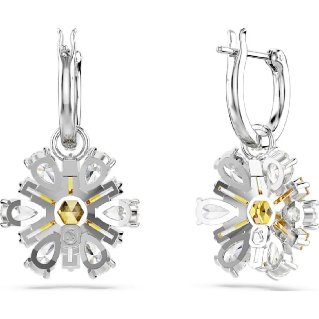 Boucles oreilles Swarovski Idyllia E - 5683243 jaune,argent