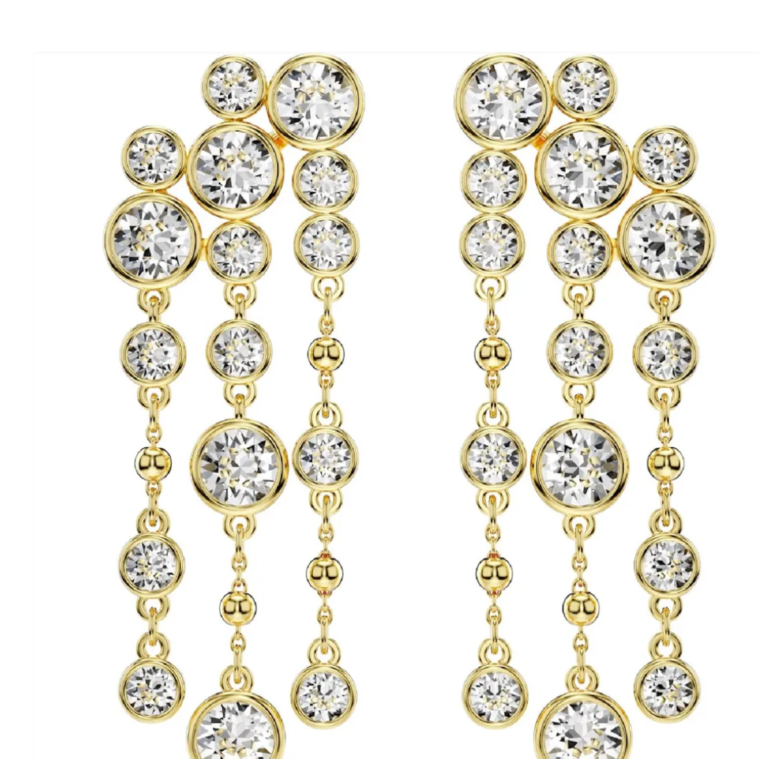 Boucles oreilles Swarovski Imber - 5680093 doré