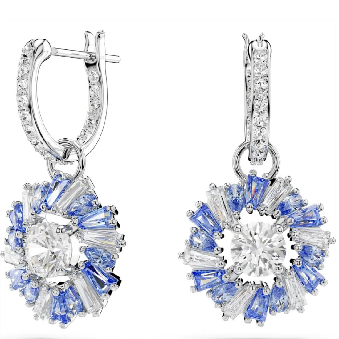Boucles oreilles Swarovski Idyllia E - 5680016 bleu,argent