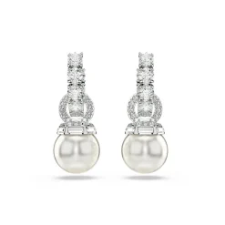Boucles oreilles Swarovski Matrix Pearl - 5691716 Métal rhodié Argent