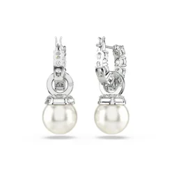 Boucles oreilles Swarovski Matrix Pearl - 5691716 Métal rhodié Argent