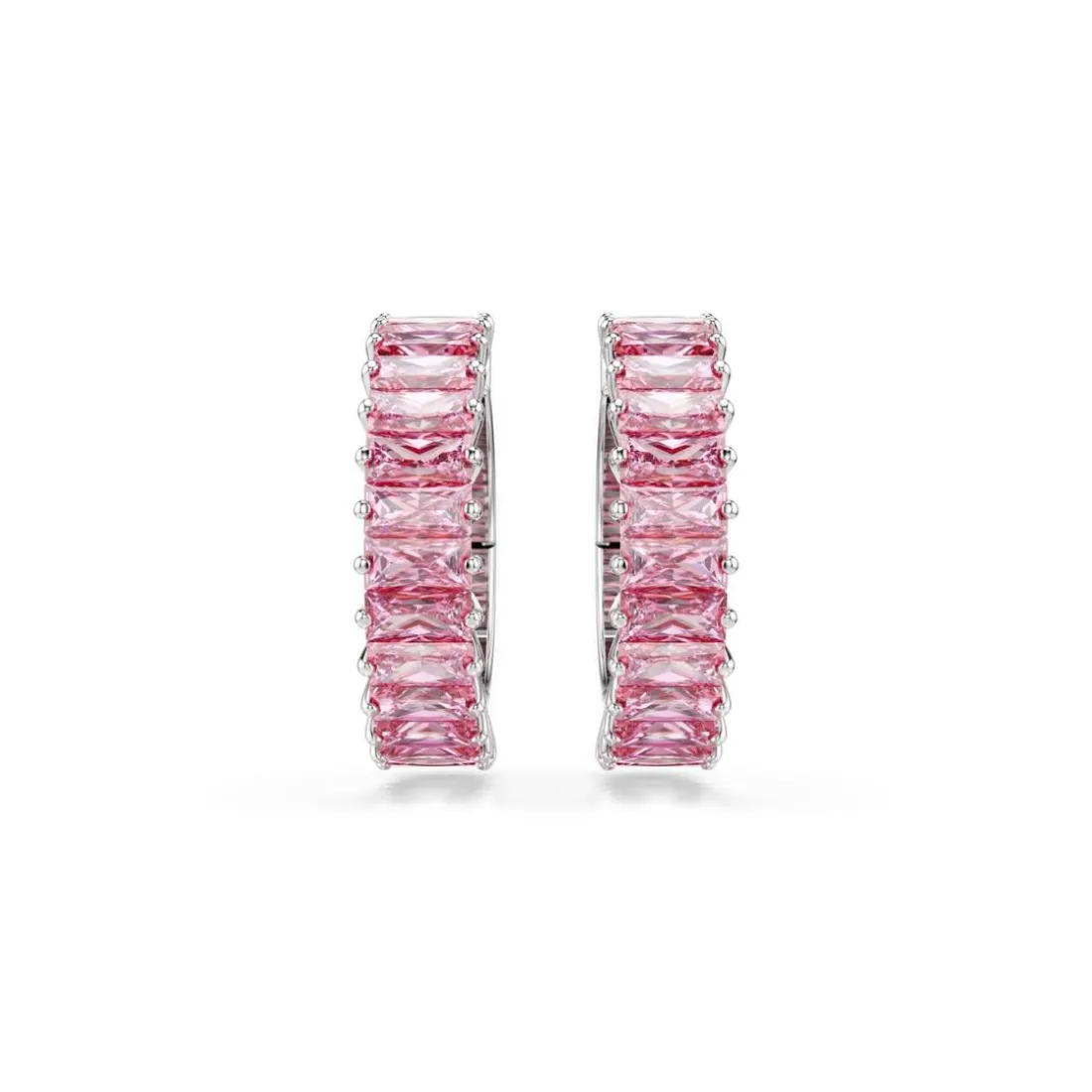Boucles oreilles Swarovski Matrix - 5719140 Violet Métal rhodié