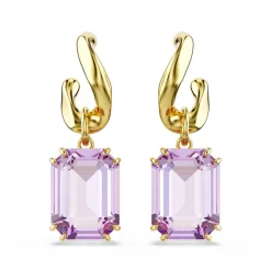 Boucles oreilles Swarovski Millenia 5694784 Plaqué or Violet