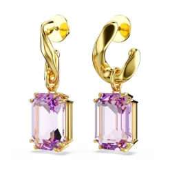 Boucles oreilles Swarovski Millenia 5694784 Plaqué or Violet