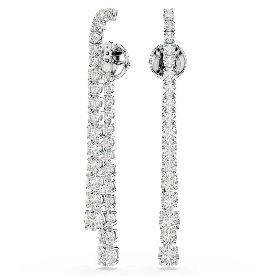 Boucles oreilles Swarovski Matrix Tennis - 5709257 Métal rhodié Argent
