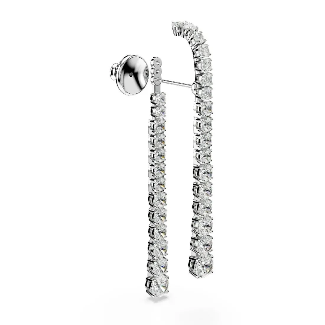 Boucles oreilles Swarovski Matrix Tennis - 5709257 Métal rhodié Argent