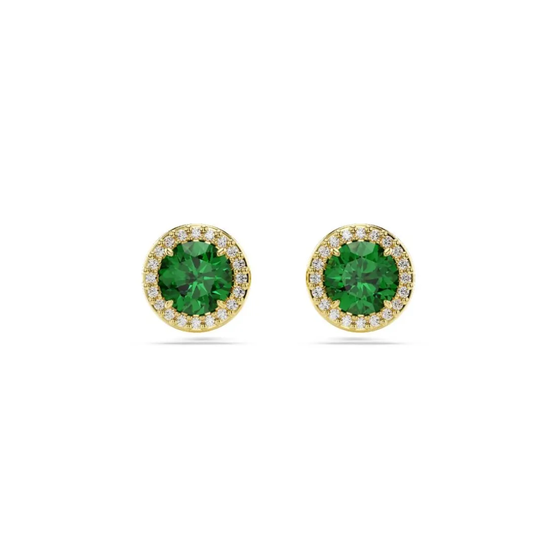 Boucles oreilles Swarovski Una - 5680562 Plaqué or Vert