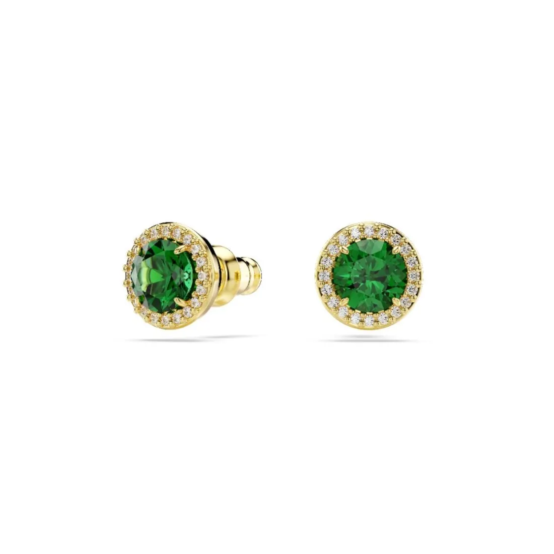 Boucles oreilles Swarovski Una - 5680562 Plaqué or Vert