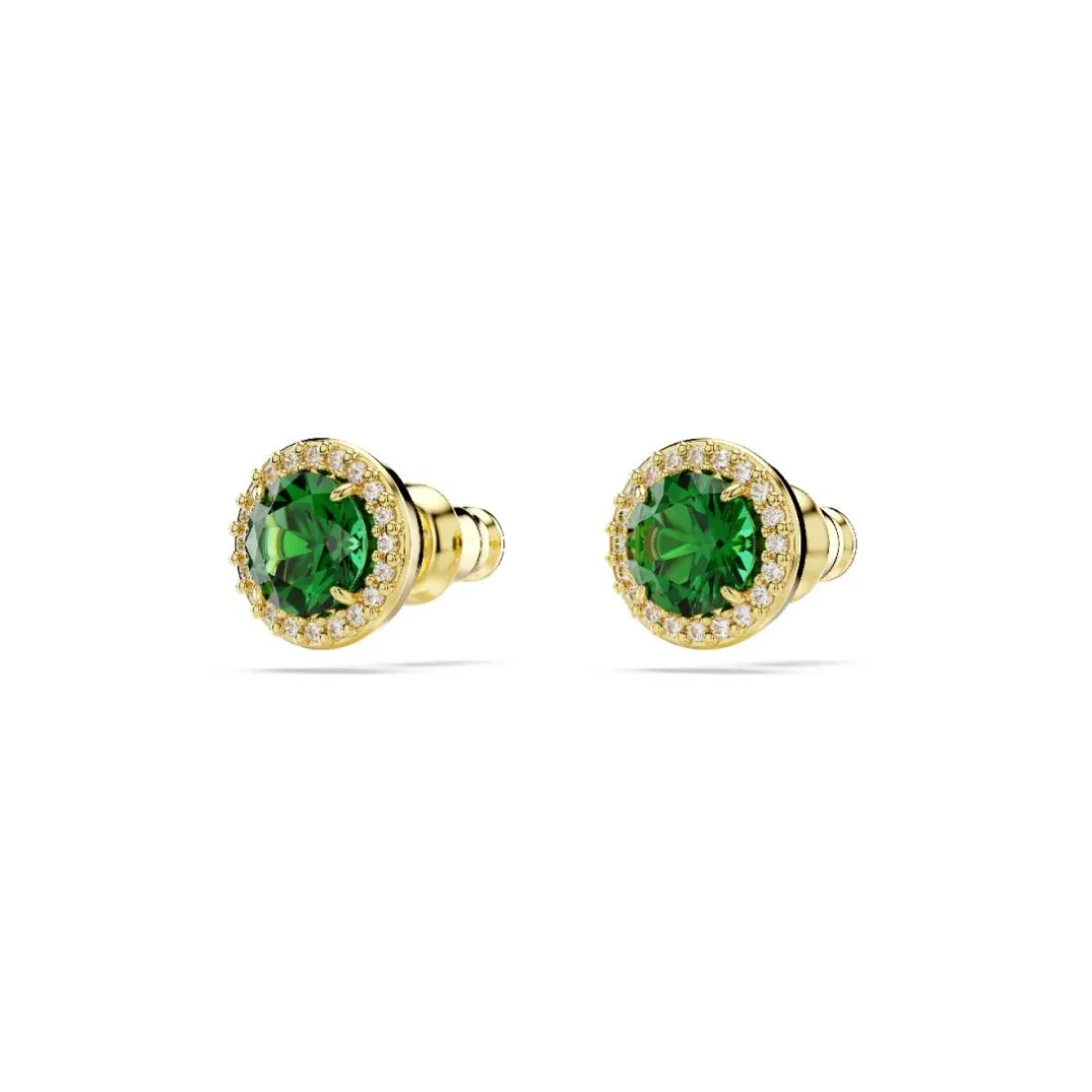 Boucles oreilles Swarovski Una - 5680562 Plaqué or Vert