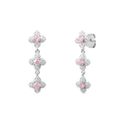Boucles Punica bijoux Fine FIN_E10_RHO Argent