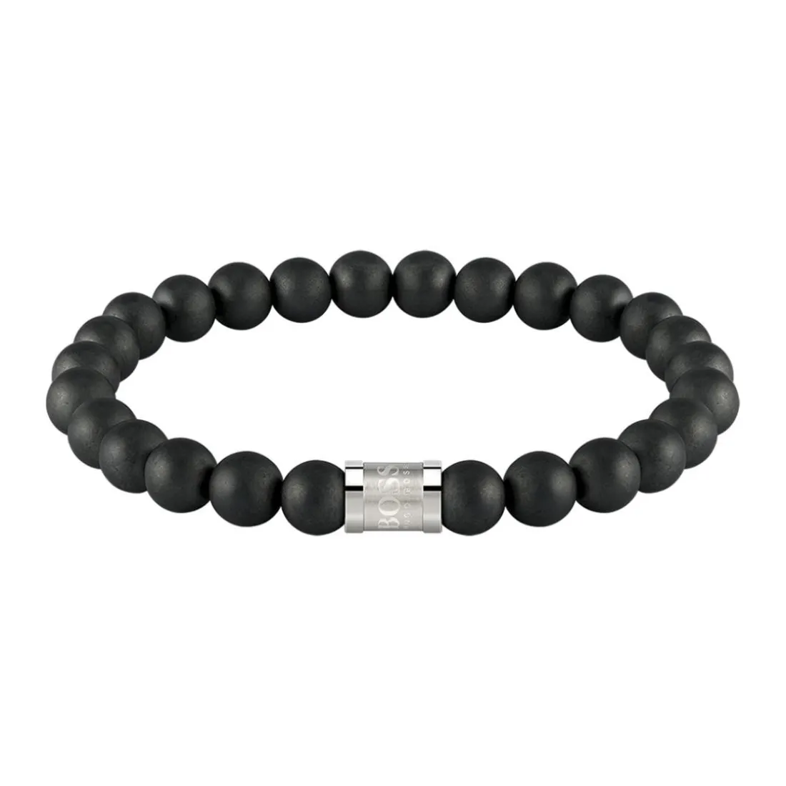 Bracelet Homme Boss Bijoux Beads For Him 1580042S - Acier Noir