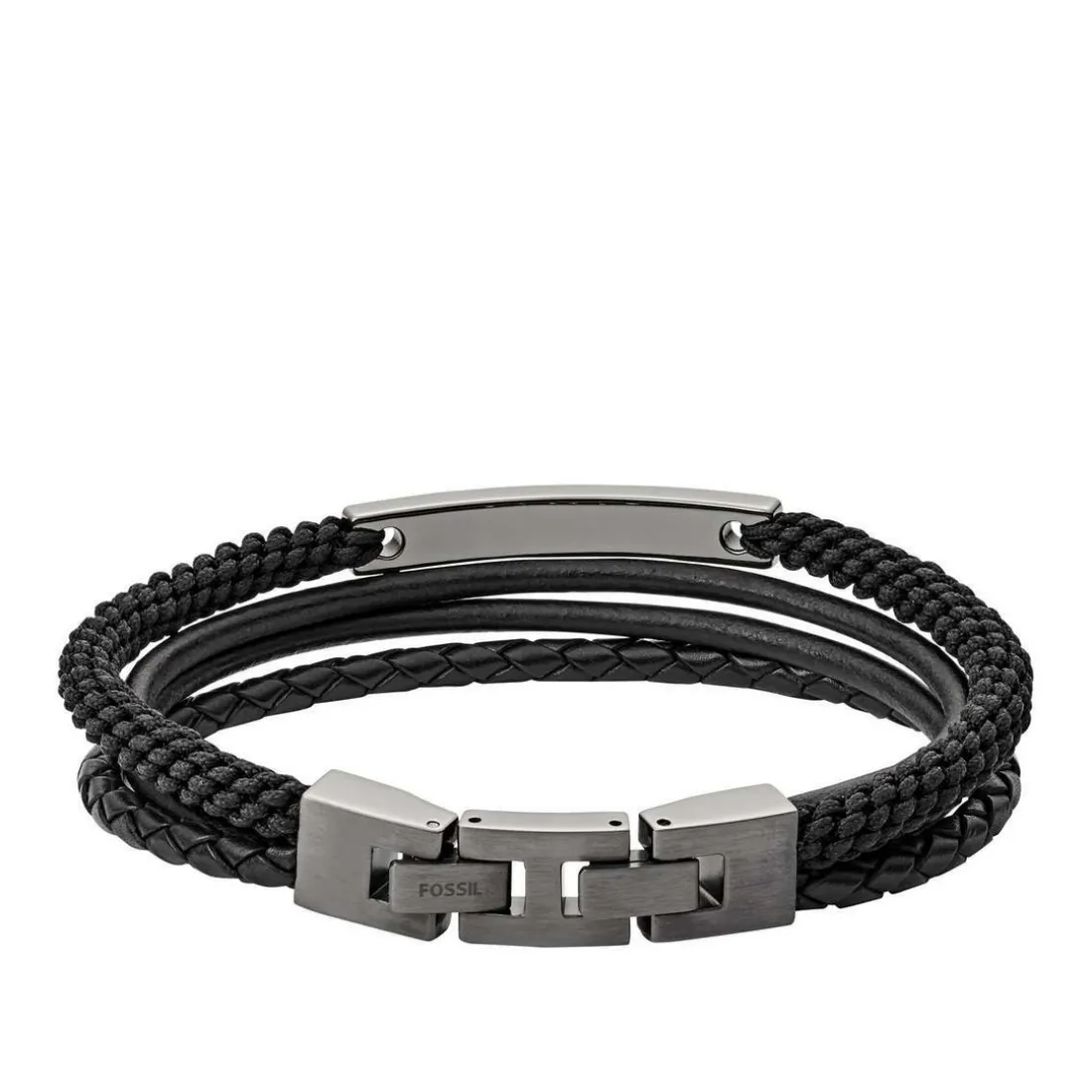 Bracelet Homme Fossil Bijoux-Acier Gris