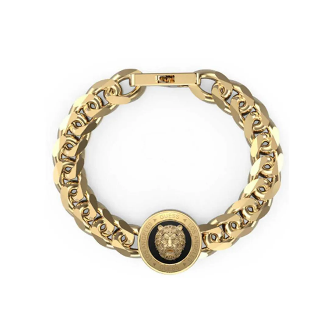 Bracelet Homme Guess Bijoux - JUMB01314JWYGBK LION KING Acier doré