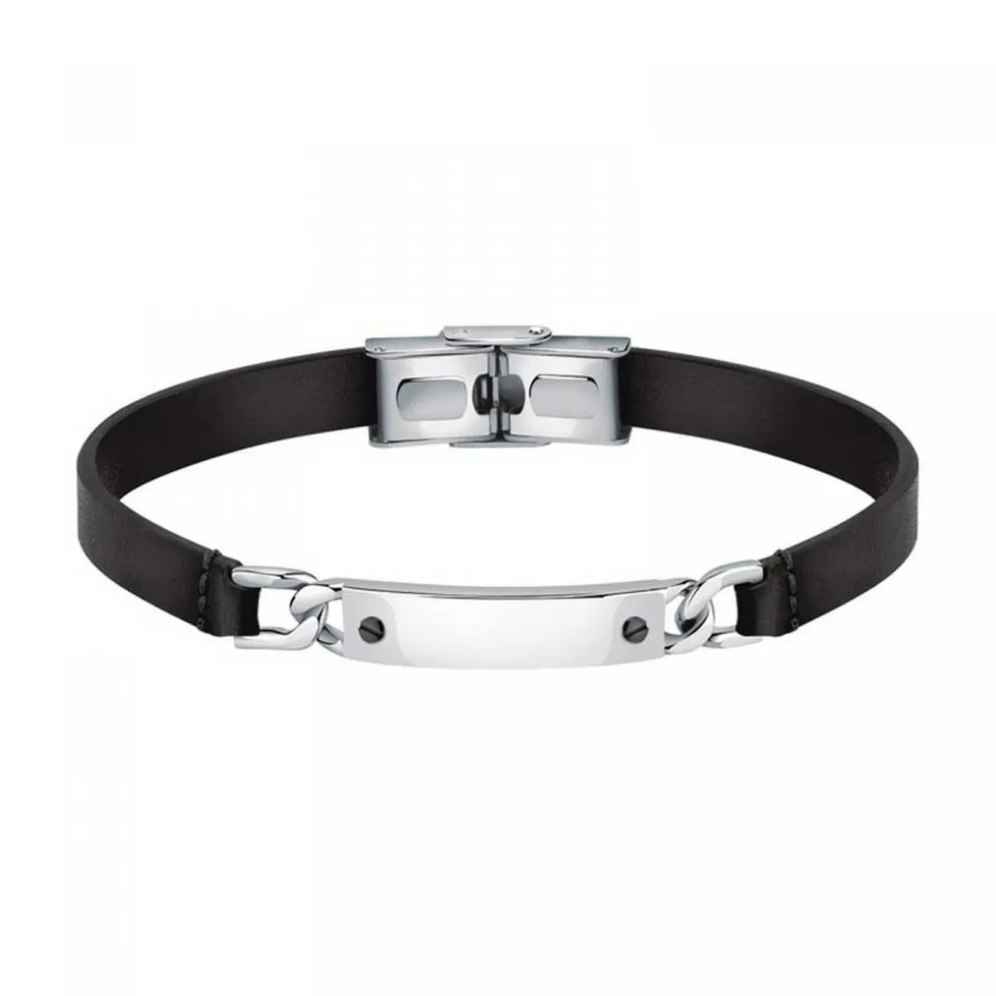 Bracelet Homme Morellato - SQH44 MOODY Cuir Noir