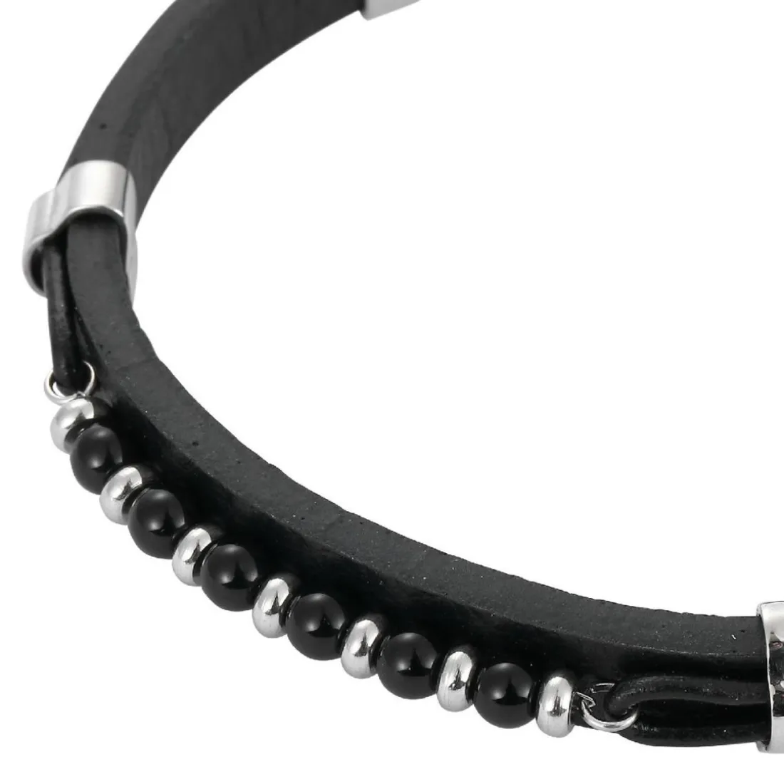 Bracelet Homme Redskins Bijoux - 285818 Cuir Noir