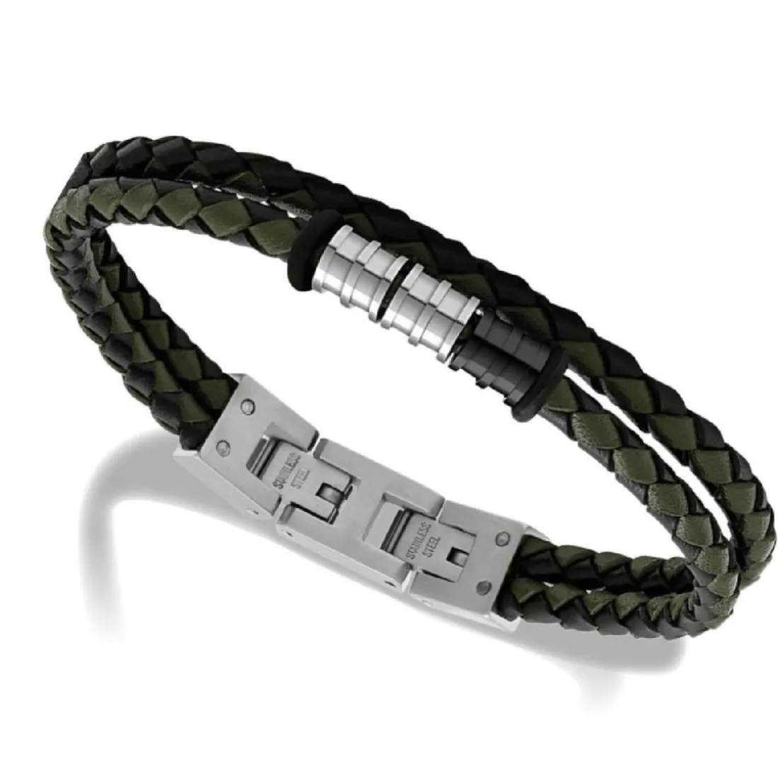 Bracelet Homme Rochet HB8045 Gentleman - Noir/ Kaki