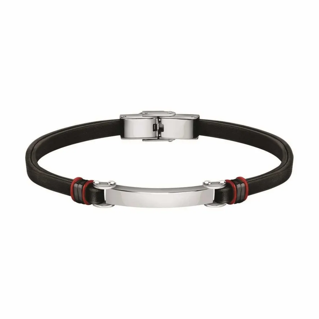 Bracelet Homme Sector Bijoux - SZV93 BANDY Cuir Noir