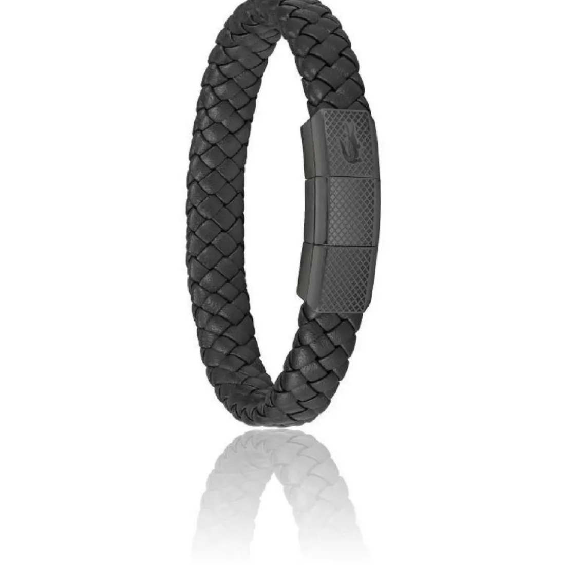 Bracelet HommeLacoste Rokel 2040285 - Cuir Noir