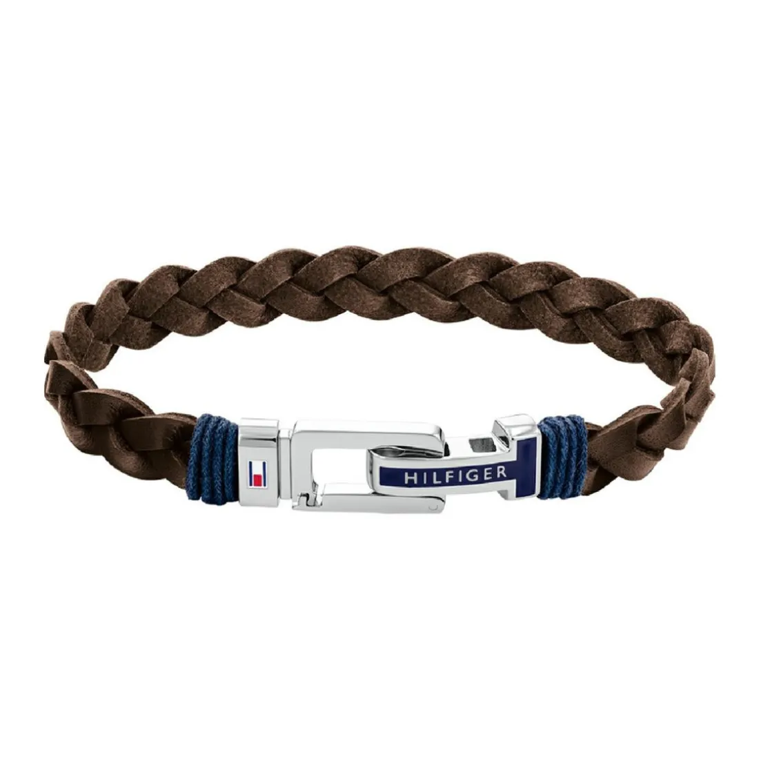 Bracelet HommeTommy Hilfiger Casual Core 2790309S - Cuir, Acier Marron, Bleu