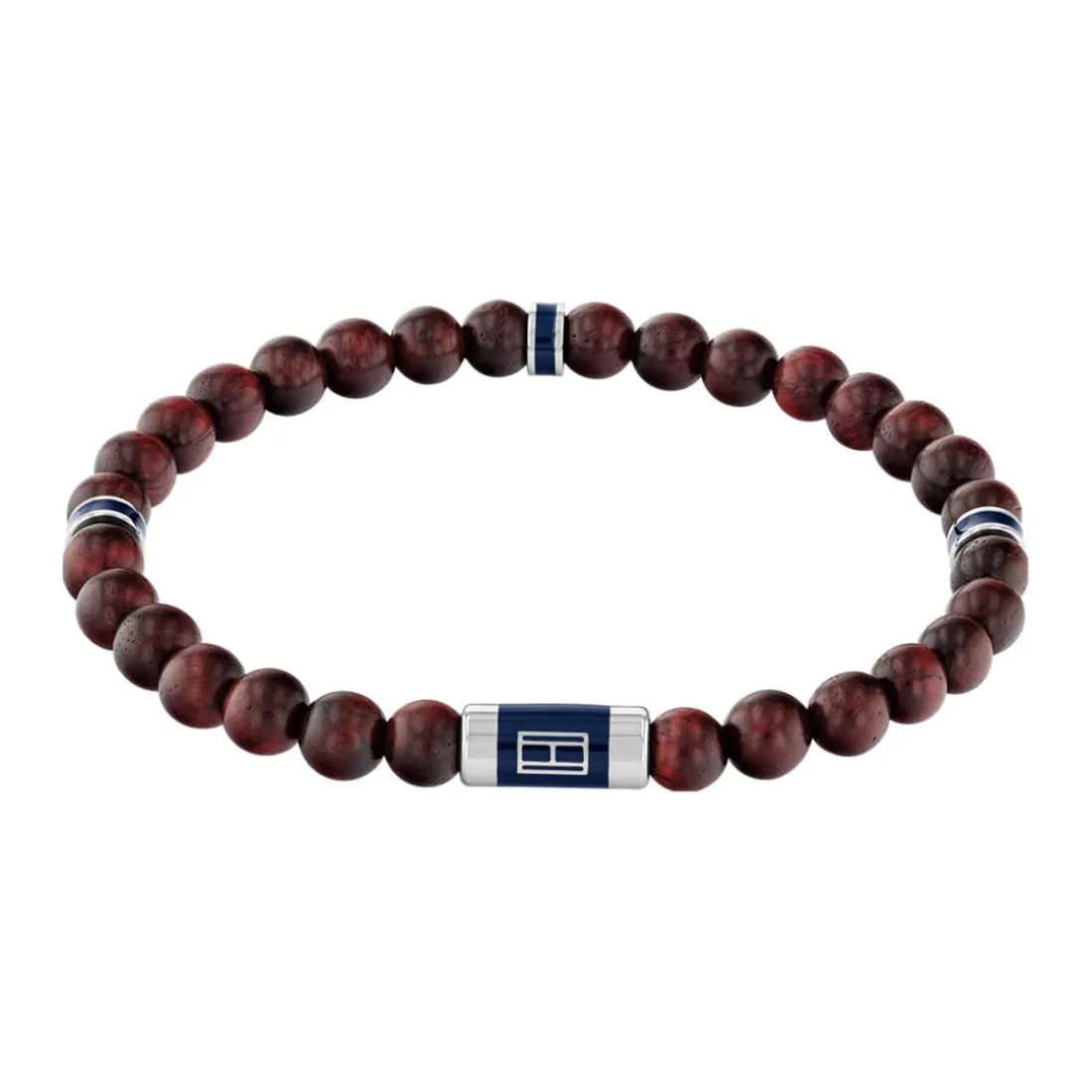 Bracelet HommeTommy Hilfiger Beaded 2790324 - Acier, Bois Marron, Gris