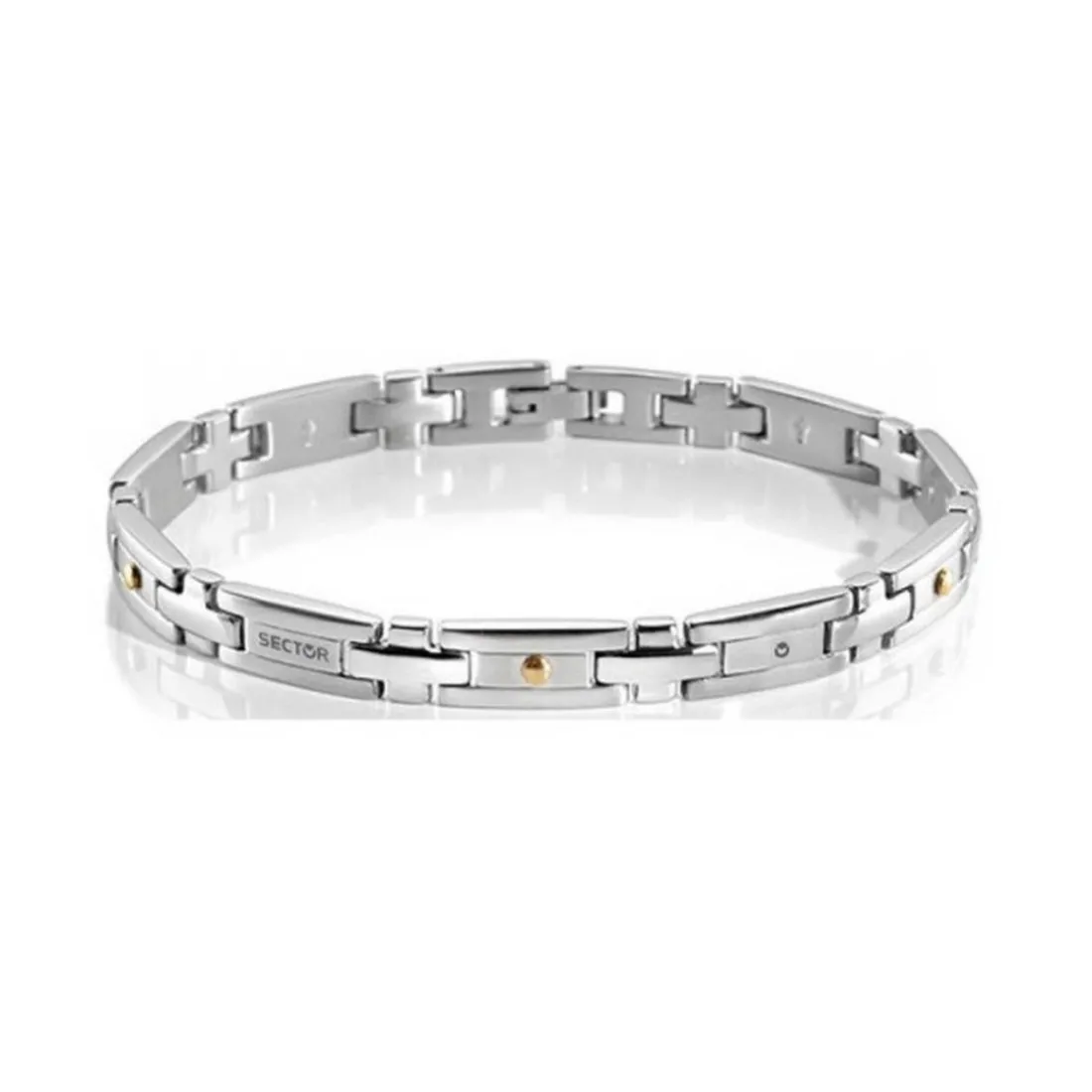Bracelet Sector SLI57 - Bracelet Gourmette bicolore Homme