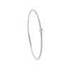 Bracelet acier motif hexagone avec diamant noir 1 mm
