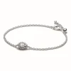 Bracelet Chaîne Halo Poire Scintillant