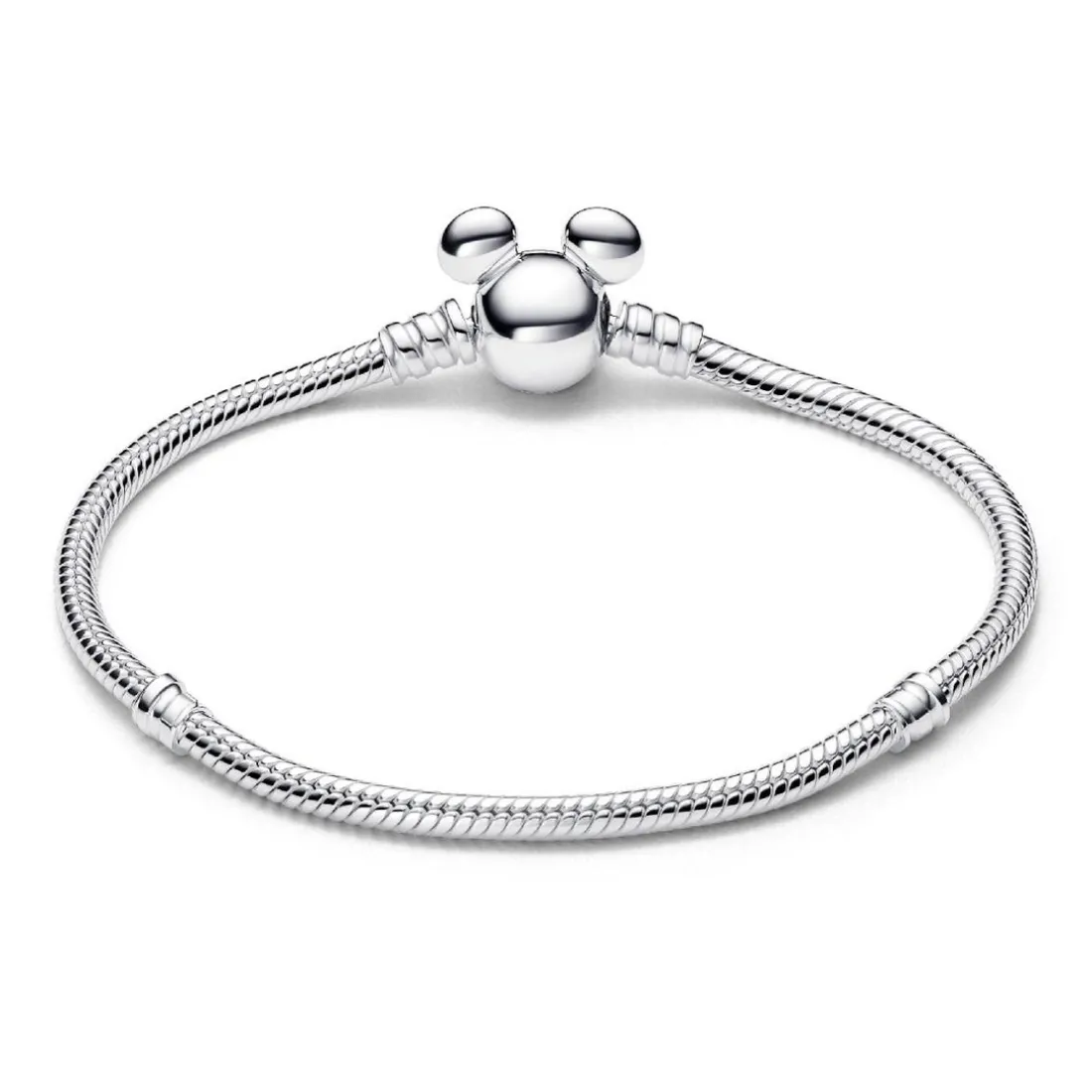 Bracelet Disney Maille Serpent Fermoir Mickey Pandora Moments