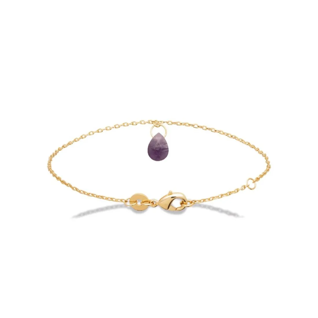 Bracelet femme amethyste plaqué or Maison de la Bijouterie UW403VZV