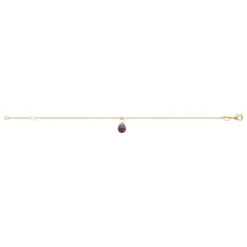 Bracelet femme amethyste plaqué or Maison de la Bijouterie UW403VZV