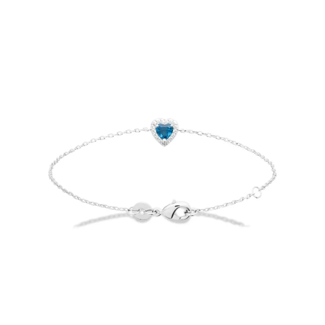 Bracelet femme argent cœur bleu Maison de la Bijouterie VW3UVWZV
