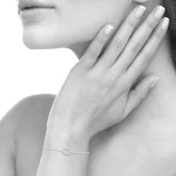 Bracelet femme argent goutte oxyde de zirconium Maison de la Bijouterie VW30YVZV