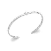 Bracelet femme argent rhodié blanc serti clos - VW34Z55V