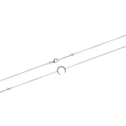 Bracelet femme argent rhodié blanc serti clos - VWZUZ4ZV