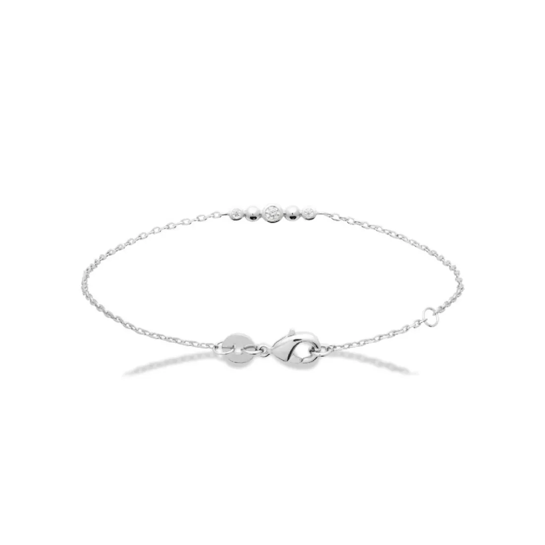 Bracelet femme argent serti clos oxyde Maison de la Bijouterie VW3W40ZV