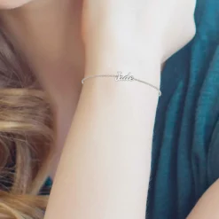 Bracelet Femme Athème - B2694-ARGENT-JADE Acier Argent