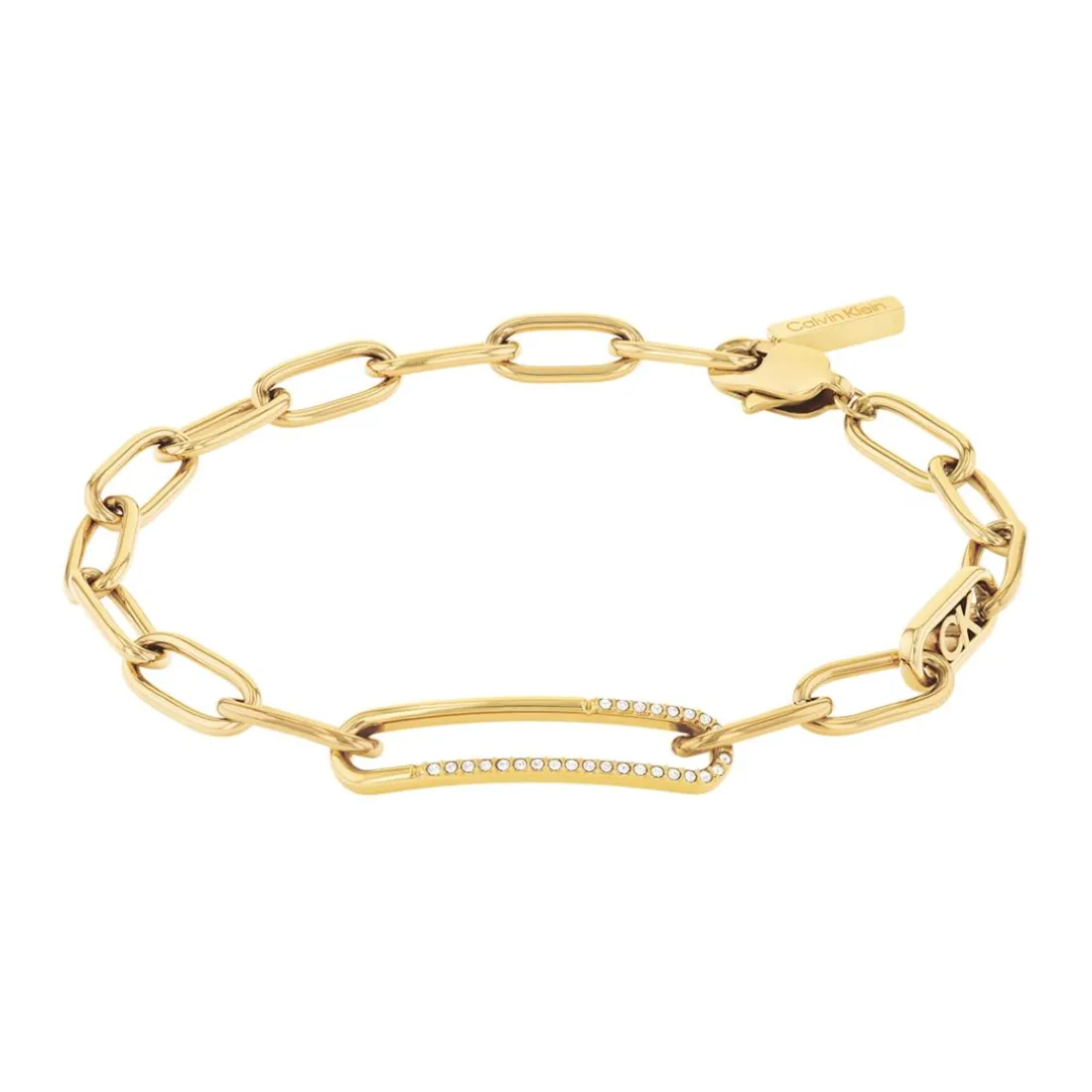 Bracelet Femme Calvin Klein Asymmetrical Elegance - 35000543 Acier Doré