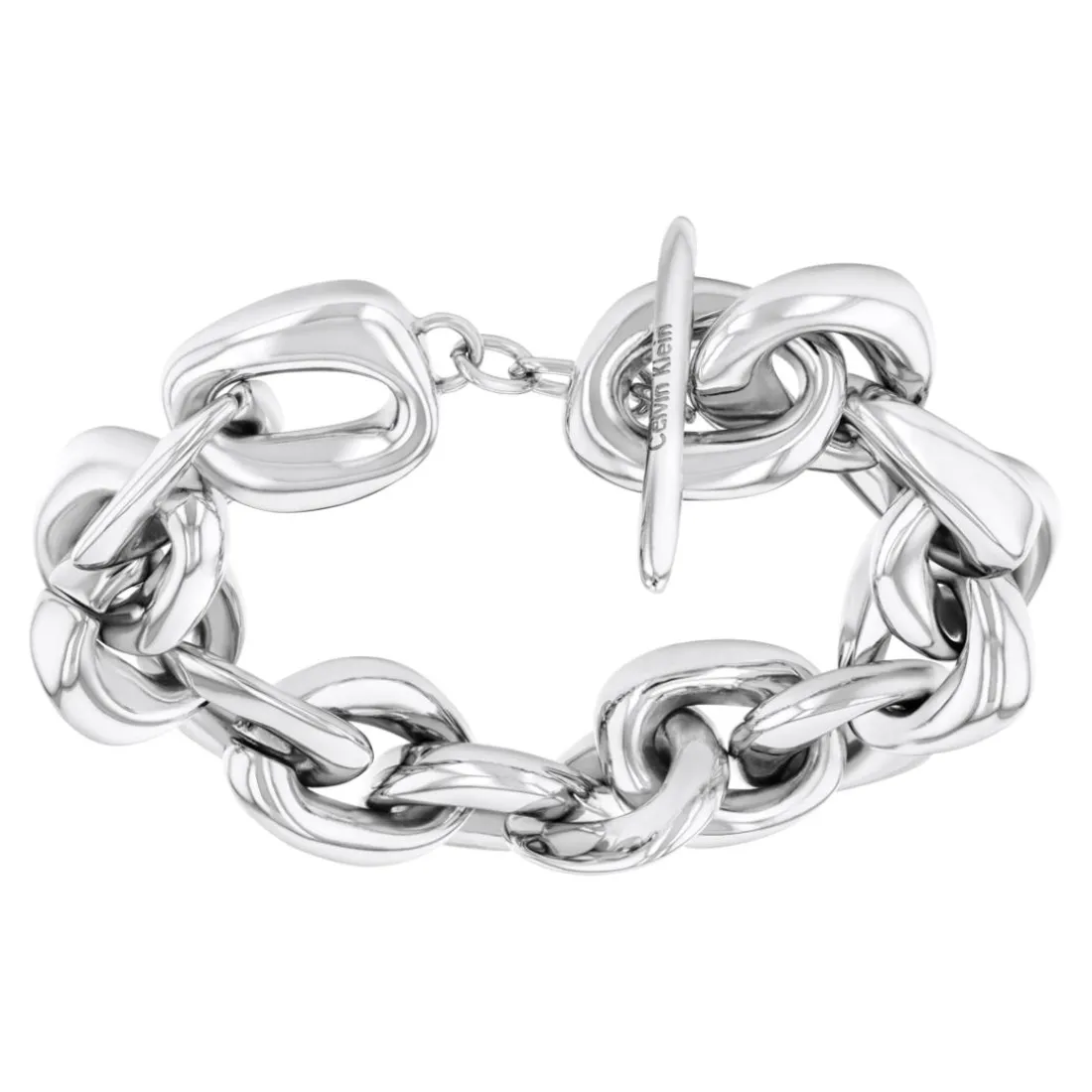 Bracelet Femme Calvin Klein Bijoux Statement Links Sculptural - 35000653 Acier Argent