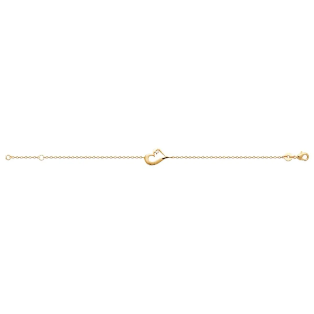 Bracelet femme cœur plaqué or Maison de la Bijouterie UWZZ6WZV