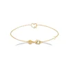 Bracelet femme cœur plaqué or oxyde Maison de la Bijouterie UW3U6WZV