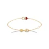 Bracelet femme cœur rouge fantaisie plaqué or Maison de la Bijouterie UYZU05ZV