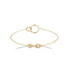 Bracelet femme double rond plaqué or Maison de la Bijouterie UYZUY3ZV