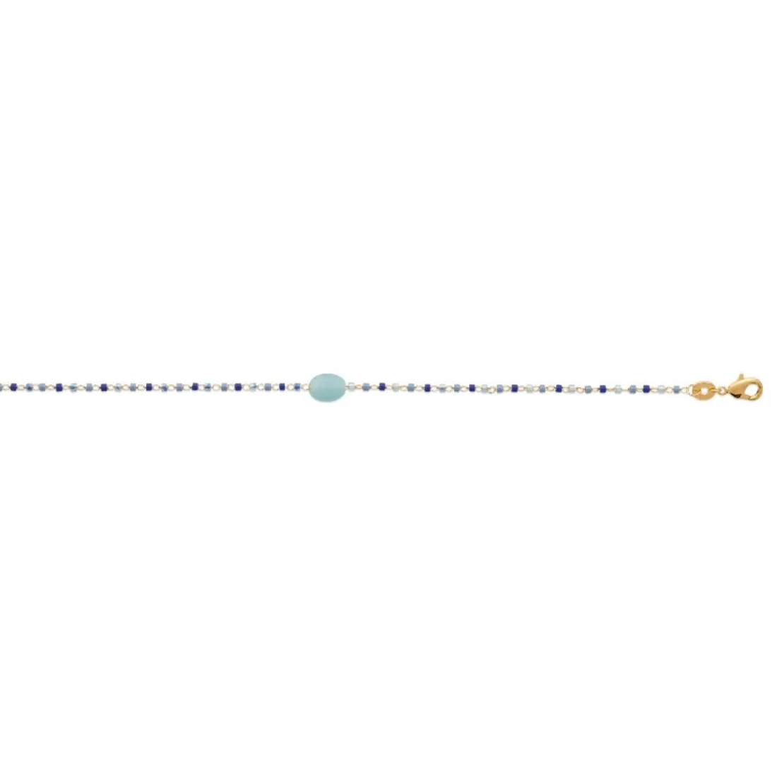 Bracelet femme fantaisie amazonite plaqué or Maison de la Bijouterie UW3Y4YZV