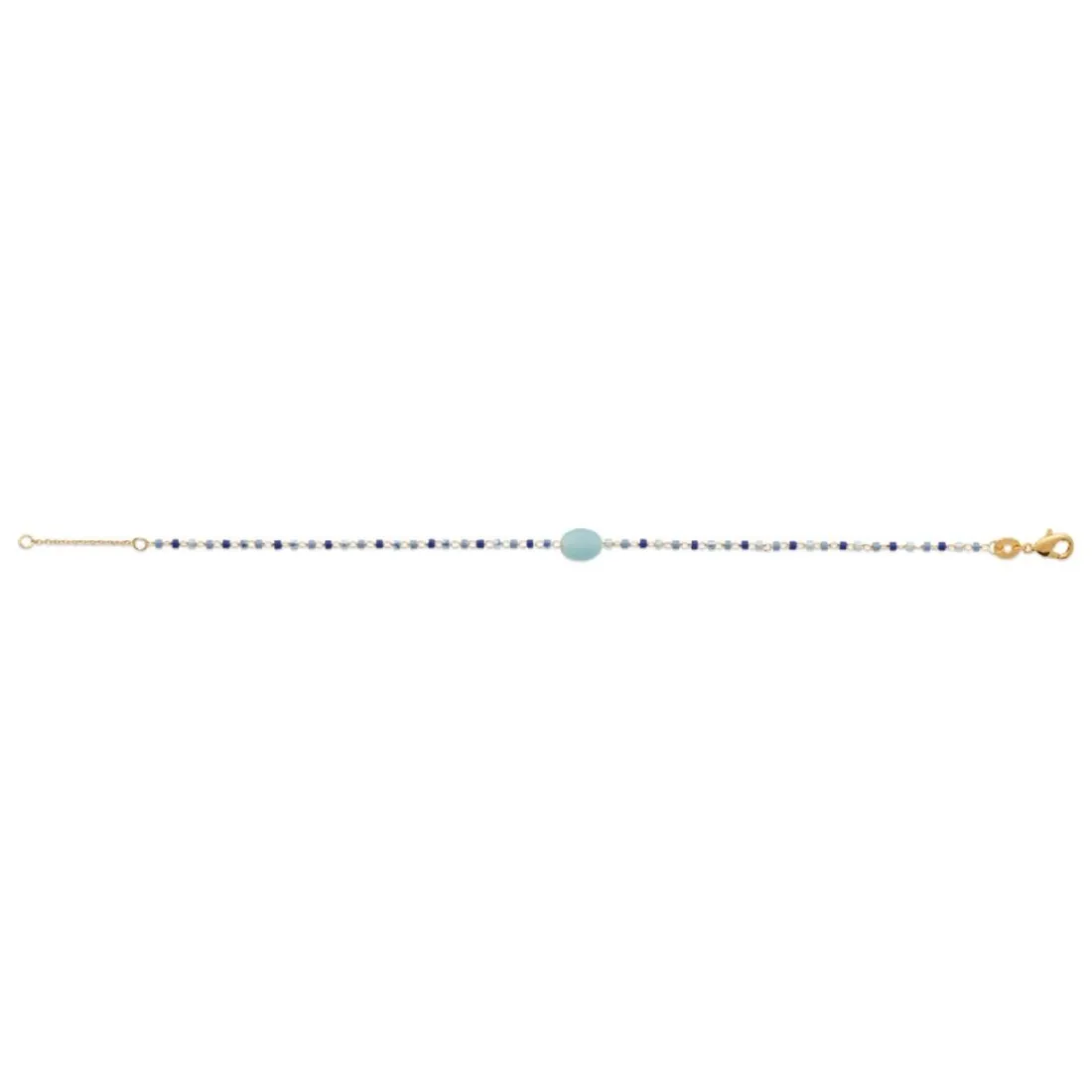 Bracelet femme fantaisie amazonite plaqué or Maison de la Bijouterie UW3Y4YZV