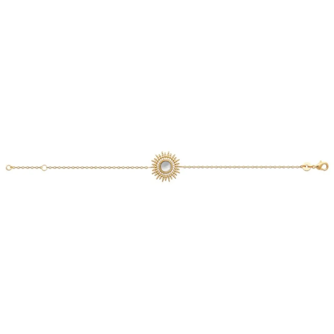 Bracelet femme fantaisie nacre plaqué or Maison de la Bijouterie UW3330ZV
