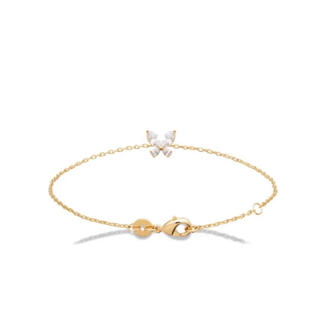 Bracelet femme fantaisie oxyde de zirconium plaqué or Maison de la Bijouterie UW3VV3ZV