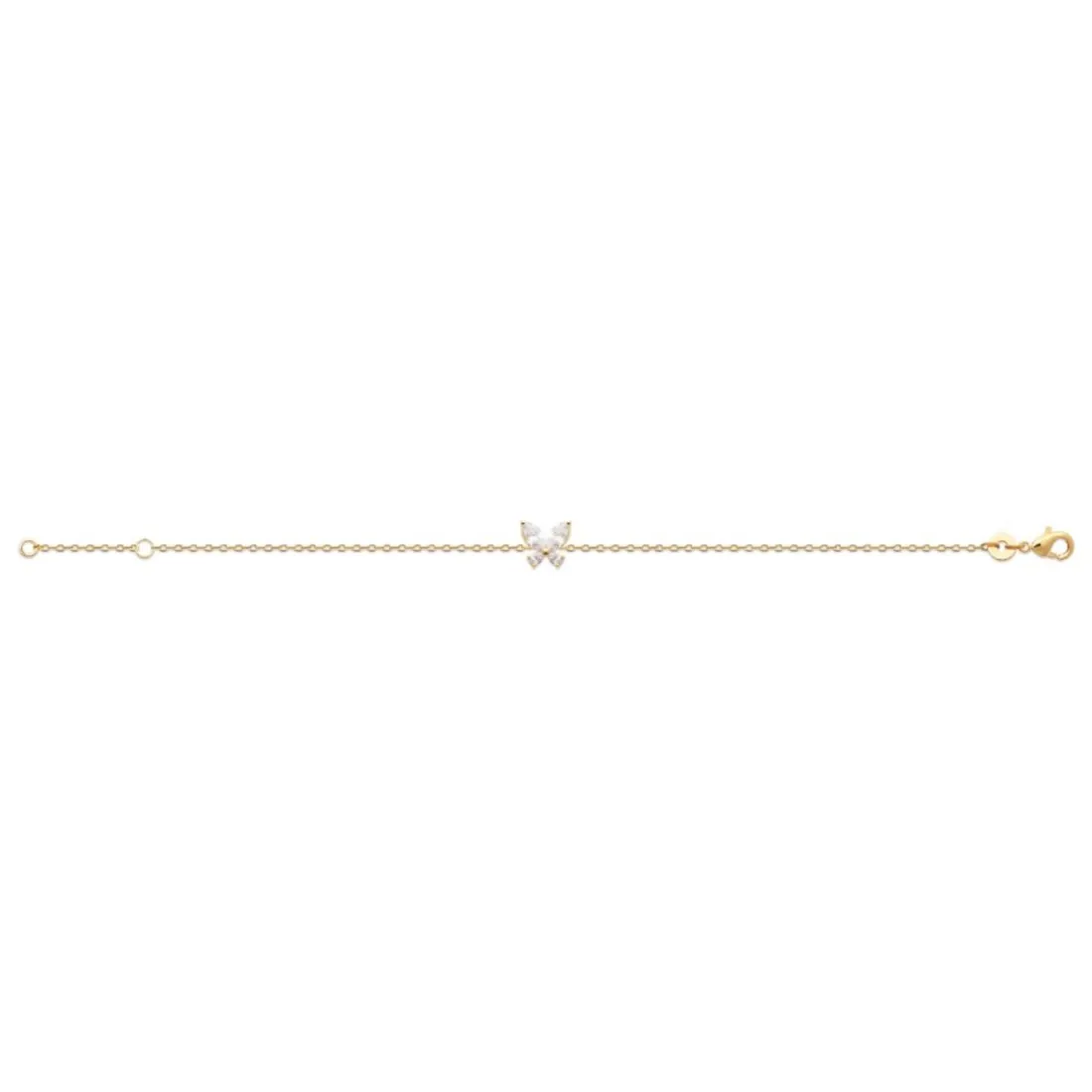 Bracelet femme fantaisie oxyde de zirconium plaqué or Maison de la Bijouterie UW3VV3ZV